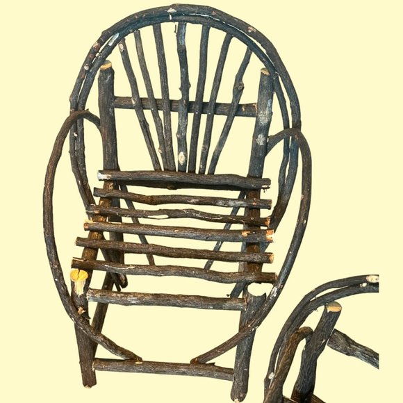 VINTAGE HANDMADE TWIG CHAIRS (3 AVAIL) & COUCHES (2 AVAIL) - Picture 3 of 11